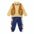 thumbnail image 4 of OSOLU Children Boys Outfits Cowboy 2 Piece Cowboy Style Tops and Pants Party Dress Up Soft Comfortable Versatile Travel Clothing Sets, 4 of 7