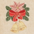 thumbnail image 5 of Linum Home Textiles Christmas Bells Embroidered Turkish Cotton Hand Towel - Set of 2, 5 of 6
