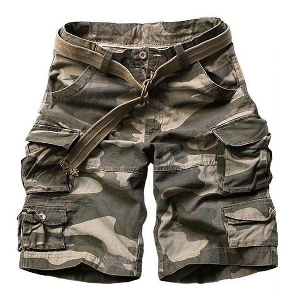 OmicGot SUMMER HOT HIGH QUALITY MENS CARGO SHORTS MULTI-POCKET