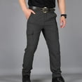 thumbnail image 4 of SDNall Men Elastic Waist Casual Multi-pocket Sports Trousers Pants, 4 of 9