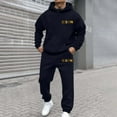 thumbnail image 2 of TIANZEN Casual Hoodie And Jogger Streetwear Comfortable Two Piece Outfit With Fist Print For Daily Wear And Outdoor Activitiesd Suits Man Big Mens Suits And Outfits for Men, 2 of 4