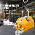 thumbnail image 4 of VEVOR Magnetic Lifter, 4400lbs/2000kg Pulling Capacity, 2.5 Safety Factor, Neodymium & Steel, Lifting Magnet with Release, Permanent Lift Magnets, Heavy Duty Magnet for Hoist, Shop Crane, Block, Board, 4 of 9