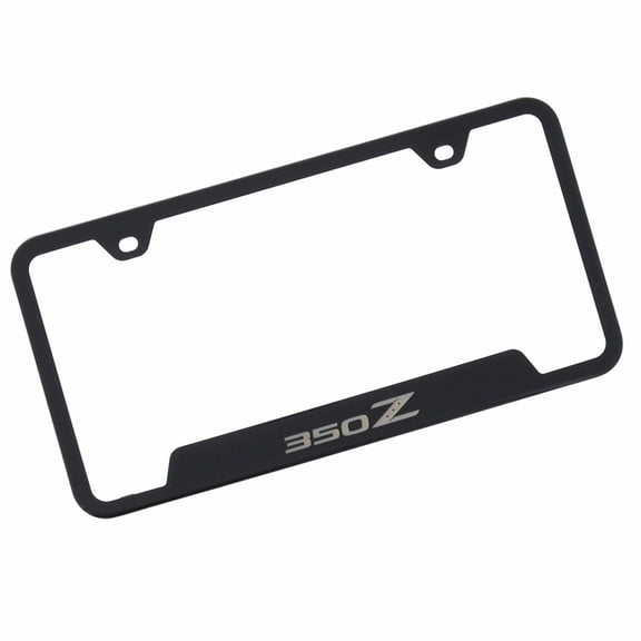 Au-TOMOTIVE GOLD 350Z Laser Etched Cut-Out Frame - Black