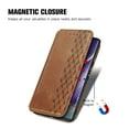 thumbnail image 4 of Compatible for OnePlus 10 Pro 5G Wallet Case, Embossed Pattern PU Leather Magnetic Suction Flip Cover with Credit Card Holder Kickstand Anti-Scratch Shockproof Case for OnePlus 10 Pro 5G, Brown, 4 of 9