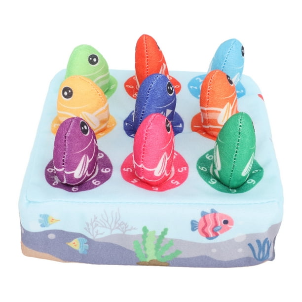 Number Matching Fishing Toy, Educational Fabric Fishing Toy Cartoon Cotton  Filling For Home For Children 