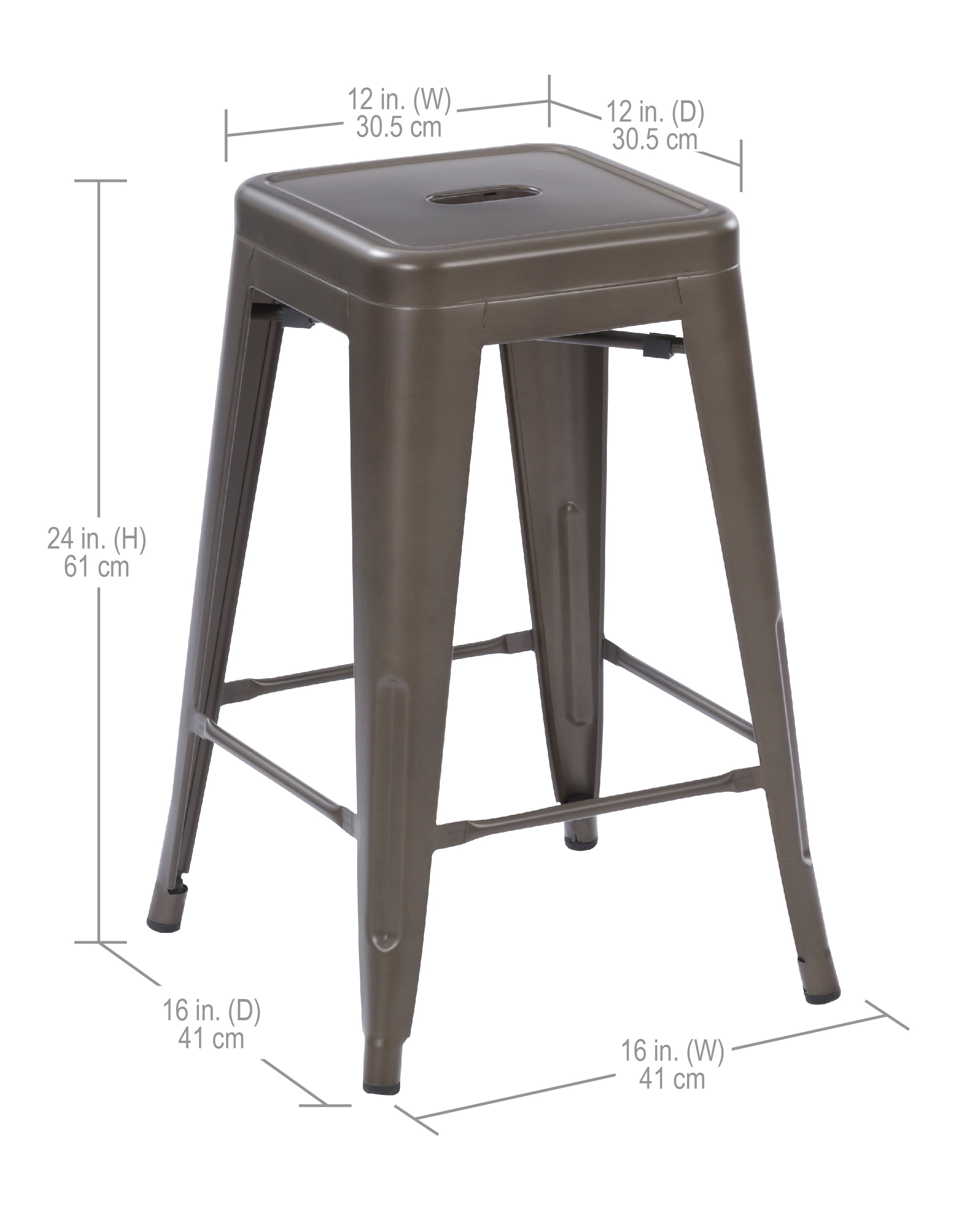 Howard 24 inch metal on sale bar stool