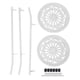 thumbnail image 2 of Estante Multifuncional de Hierro para Plantas, Soporte de Flores de 2 Niveles para Balcón, Entrada de Jardín, 2 of 7