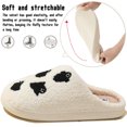 thumbnail image 3 of BERANMEY Halloween Slippers for Women Perfect Soft Plush Comfy Warm Slip-On Cute Womens Slippers Indoor Fluffy House Slippers for Women and Men Non-slip Fuzzy Flat Slides, 3 of 8