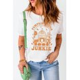 thumbnail image 1 of POGLIP T-Shirt Blanc à Imprimé Graphique PUMPKIN PATCH JUNKIE pour Femmes, 1 of 6