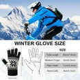 thumbnail image 3 of 3 Pairs Touch Screen Gloves with Snow Flower Pattern, Warm Knit Winter Gloves Christmas Gifts Stocking Stuffers for Women, 3 of 6