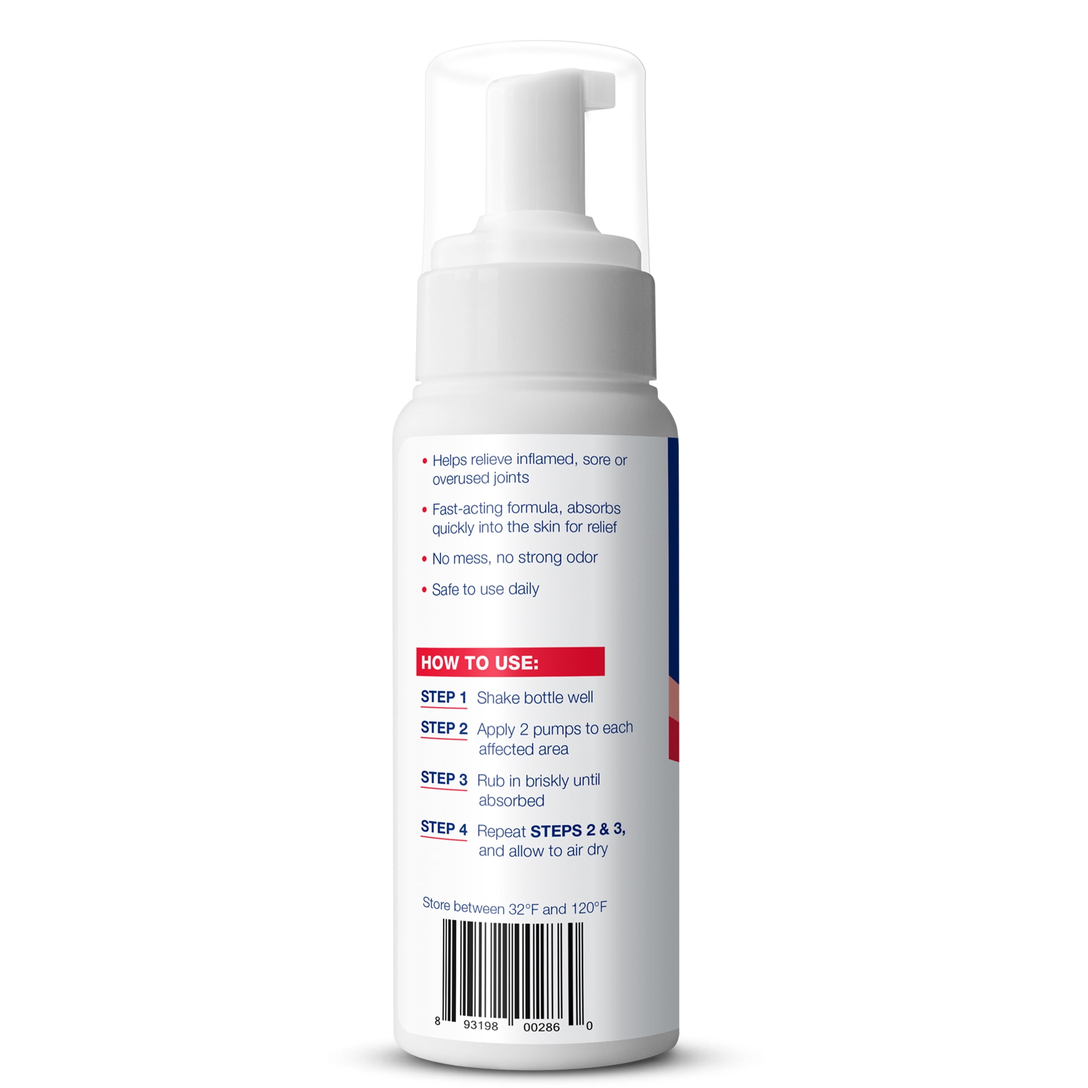 (2 pack) Theraworx® Joint Relief Foam Made with Frankincense, Fast-Acting Joint Discomfort Relief, Paraben-Free 7.1 fl oz