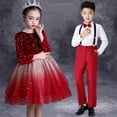 thumbnail image 1 of Disfraz de coro infantil Disfraz de coro de alumnos de primaria y secundaria Disfraz de recitación grupal Disfraz de actuación escénica Vestido de princesa, 1 of 2