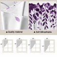 thumbnail image 5 of Swag Valance Curtains for Windows, Purple Spring Botanical Light Filtering Kitchen Curtains with Rod Pocket, Weeping Eucalyptus Butterfly Window Treatment Valances for Living Room, 28x36 - 2 PCS, 5 of 9