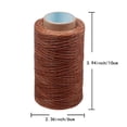 thumbnail image 7 of Jupean Leather Sewing Waxed Thread, for Leather Craft DIY, Sewing Trim, Dark Khaki, 7 of 7