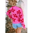 thumbnail image 3 of FOLUNSI Floral Knit Sweater: Chic, Cozy, & Flattering - Women's Style, 3 of 8