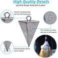 thumbnail image 2 of czcpp-Pyramid Sinker Fishing Weights Bullet Fishing Weight Saltwater Fishing Weight Sinker for Catfish Rig Ocean Surf Fishing Gear Tackle 1oz 2oz 3oz 4oz 5oz 6oz 8oz, 2 of 4