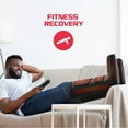 FitRx RecoverMax Leg Massager, Heated Compression Leg and Foot Massager with Multiple Massage, Intensity, and Heat Levels