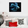 thumbnail image 4 of Nawypu  Betta Fish Art 3 Canvas Art - Home Decor Wall Art Print Poster Painting Large, 4 of 4