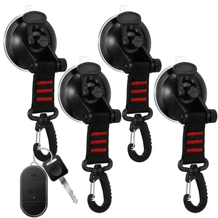 

4pcs Suction Cups Anchors Vacuum Suction Cups Car Side Awning Supplies with Secure Straps