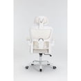 thumbnail image 6 of Ergonomic Mesh Office Chair With 3D Adjustable Lumbar Support, High Back Desk Chair With Flip-Up Arms, Executive Computer Chair Home Office Task Swivel Rolling Chairs For Adults Off-White, 6 of 8