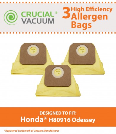 honda odyssey vacuum bag replacement