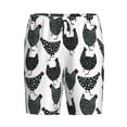 thumbnail image 4 of Wukai Retro Rooster Men’s Short Pajama Pants With Pockets Soft Sleep Pj Shorts for Men-, 4 of 6