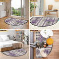 thumbnail image 6 of CURLYOOT Lavender Floral Half Round Door Mat, Indoor Outdoor Entrance Rug, Farmhouse Semi Circular Area Rug, Non Slip Washable Absorbent Doormat, Laundry Room Rug 24'' x 36'', 6 of 6