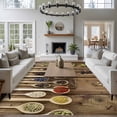 thumbnail image 3 of Large Area Rugs for Living Room Bedroom, Modern Cooking 8'x10' Rug Washable Carpet Runner Indoor Outdoor, Farmhouse Country Wooden Grain Non Slip Floor Mats Rug for Kitchen, Patio, 3 of 8