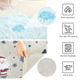 thumbnail image 3 of 2 Piece Soft Bathroom Rug Set Santa Claus Presents and Houses Bath Mat and U-Shaped Toilet Contour Rug (16"x24"+20"x24"), 3 of 5