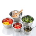 thumbnail image 3 of Stainless Steel Mixing Bowl Set Of 5 Portable Stackable Kitchen Cooking Nesting Storage Bowls for Home Outdoor Camping, 3 of 8
