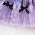 thumbnail image 7 of Weebloom Halloween Dress For Girls Bat Print Mesh Tutu Skirt With Cartoon Sleeves Bow Casual Party Outfit Age 1-8 Years Girls' Dresses,1-2 Years, 7 of 7