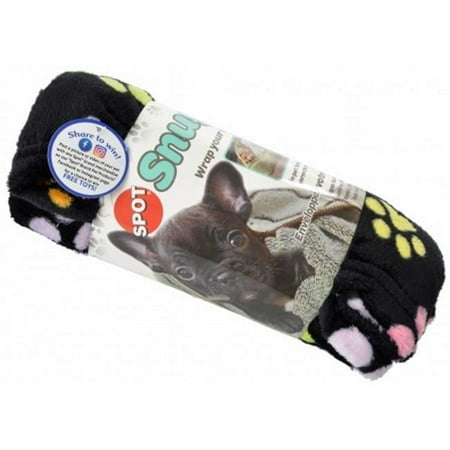 UPC: 0077234500637 | Spot ST50063 30 x 40 Snuggler Rainbow Pawprint Pet Blanket