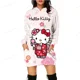 thumbnail image 4 of Sudadera con capucha de dibujos animados de HELLO KITTY para mujer, sudadera con capucha ajustada con gráficos de HELLO KITTY kawaii, camisetas unisex divertidas, sudaderas de anime para mujer, 4 of 5