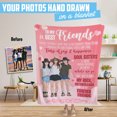 thumbnail image 4 of To My Best Friend Blanket Personalized, 4 of 6