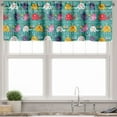 thumbnail image 3 of Ambesonne Animal Cartoon Valance & Curtain, Joyful Nature, 55"x45", Multicolor, 3 of 6