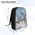 thumbnail image 4 of Balery Horses Running Through The Water Mochila - Mochila Estilosa y Duradera para Laptop de 15 Pulgadas con Tela Oxford Impermeable, 4 of 8