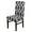 Black, variant on 1/4/6 Pieces Polyester Stretch Dining Room Chair Covers Washable Seat Slipcovers Elegant Printed Home Wedding Banquet Decor