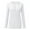 White, variant on Krdevn Women Long Sleeve Henley T Shirts Button Down Slim Fit Tops Scoop Neck Ribbed Knit Shirts,Women's Tops, Tees & Blouses,Size:XL