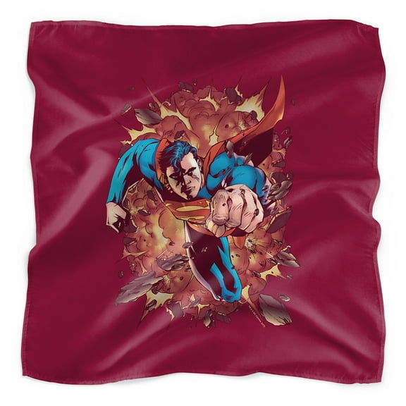 Superman Through Flame Bandana (21 in x 21 in)