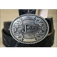 thumbnail image 4 of Justin Men's Black Western Trophy Belt 242BK, 4 of 6