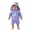 C125/Purple158, variant on Rggeeun Child Boys Swimsuit Set 3Pc Cute Striped Pattern Long Sleeve Crew Neck Front Zipper Top & Elastic Waist Swim Trunks with Hat for Summer Pool Training Classic Swim Wear,Purple,6-12 Months