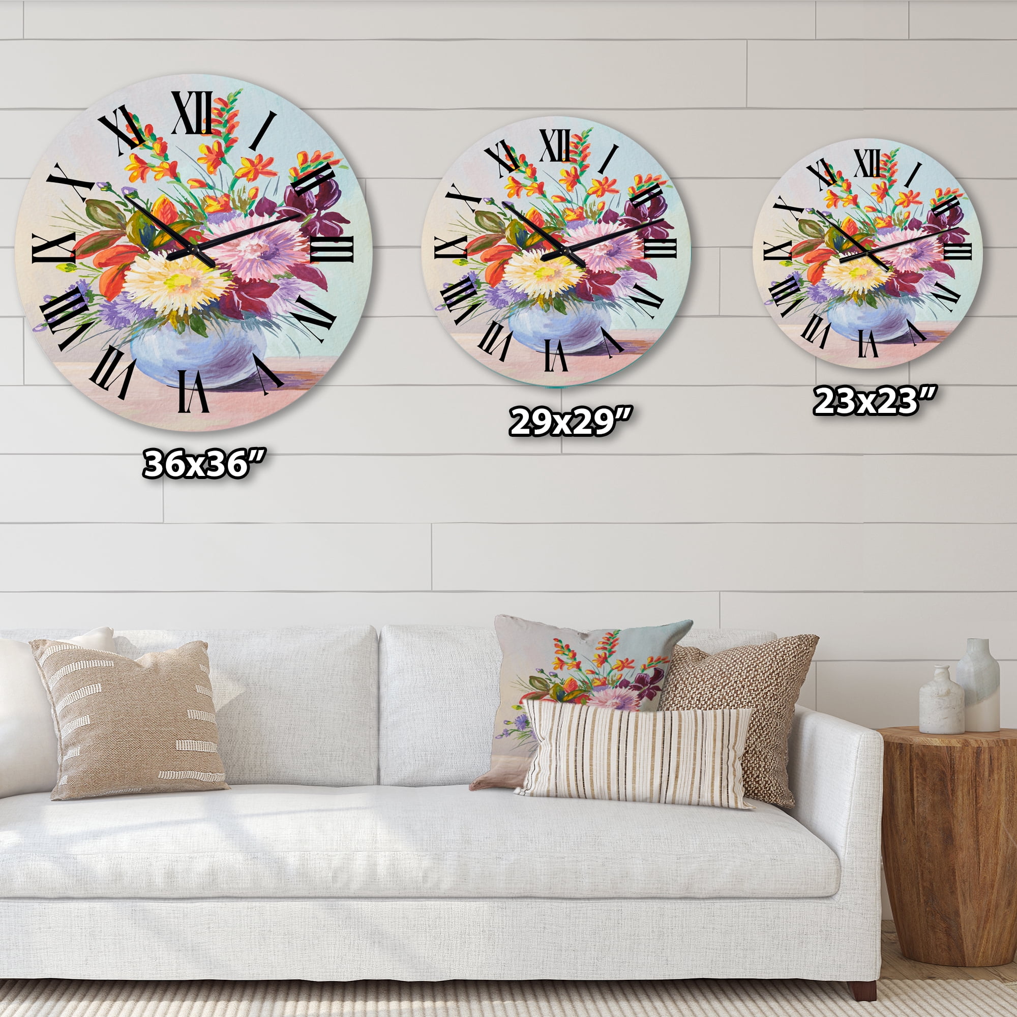 Designart 1 in Quartz Traditional Wall Clock