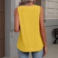 thumbnail image 6 of Loose Fit Tank Top V Neck Tank Tops Long Tunic Tank Tops for Women Sleeveless Summer Tops Beach Tank Tops for Women Athletic Tank Tops Summer Tank Tops for Women Yellow 2XL, 6 of 8