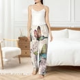 thumbnail image 4 of Balery Flying Butterflies-1 Pantalones de pijama para mujer, pijamas ultraligeros, pantalones de estar por casa-X-Large, 4 of 6