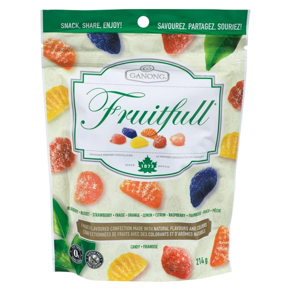 Ganong Fruitfull Jellies, 214g