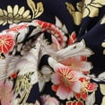 thumbnail image 2 of Tela japonesa de algodón con estampado de flores japonesas para niños Flor de durazno negro, 2 of 9