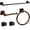 Oil Rubbed Bronze, variant on 5 Piece Matte Black Bathroom Hardware Set Wall Mounted 23.6 Inch Towel Bar