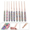 thumbnail image 2 of FRCOLOR Knitting Needles 9pcs Weaving Tools Set Polymer Clay Handle Crochet Hooks Kit for Home Use,6.1"X0.47"X0.47", 2 of 5