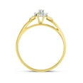 thumbnail image 5 of 10K Yellow Gold Diamond Cluster Ring, 5 of 7