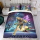thumbnail image 4 of Metroid Miedo Conjunto de sábanas temático, trío de piezas, cómodo y amigable con la piel, diseño único, regalo de decoración para el hogar para familiares, amigos y fans,173cm *218cm, 4 of 6